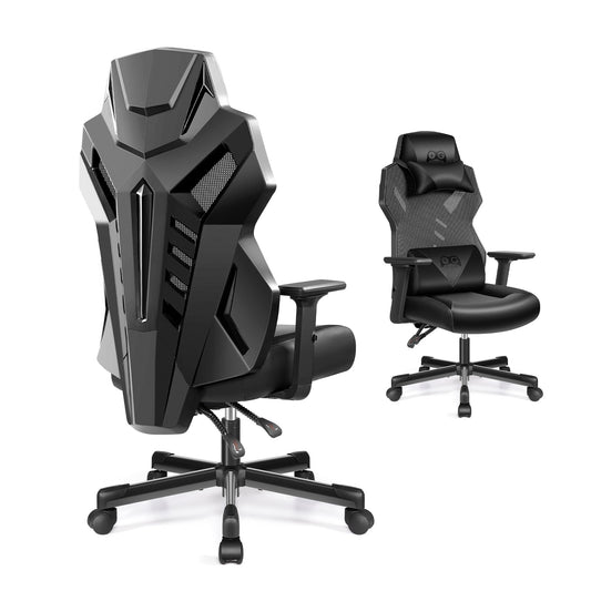 OneGame Video Gaming Chair, Breathable Computer Racing Style Swivel Chair Adjustable Backrest Ergonomic PC with Lumbar Support Black - Gaming - Chair24
