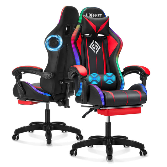 RGB Gaming Chair with Bluetooth Speakers and LED - Gaming - Chair24
